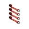 Tie 4 Safe 2" x 10' Lasso Strap w/ D Ring Auto Tie Down Wheel Lift Tow Truck Trailer Red, 4PK TWS21-510-W27-R-C-4 - alternate 1